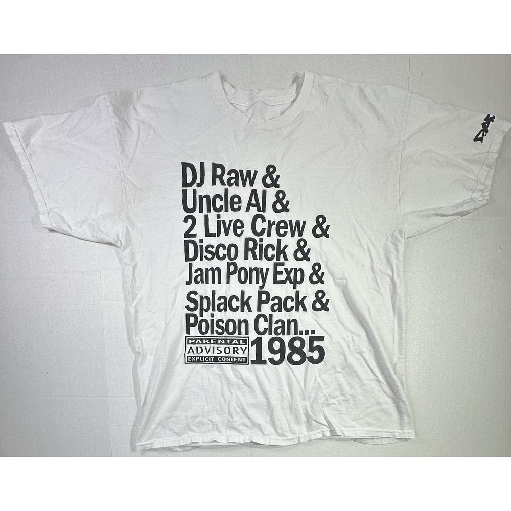 Dade Wear XL 1985 Miami Bass Rap T-Shirt DJ Raw 2 Live Crew Uncle Al Hip Hop